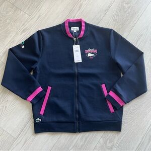 Lacoste Men's Miami Open Edition Zip-Up Tennis Bomber Jacket.